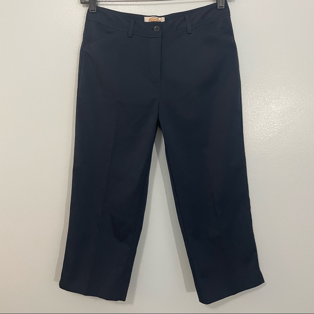 Talbots Navy Blue Stretchy Capri Pants